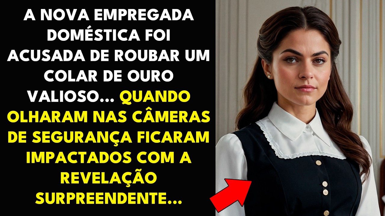 A NOVA EMPREGADA DOMÉSTICA FOI ACUSADA DE ROUBAR UM COLAR DE OURO VALIOSO... QUANDO OLHARAM...