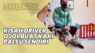 Kisah Haru Driver Ojol Buat Kaki Palsu Sendiri dari Knalpot, Cari Uang Demi Pengobatan Anaknya