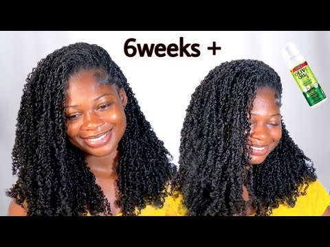 How I maintain and care for my yanky twist crochet braids | 6weeks + | . Requested
