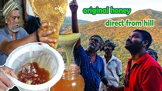 original hill honey with free delivery | honey hunting tamil | honey harvesting | original honey