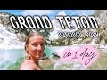 THE BEST of GRAND TETON NATIONAL PARK // delta lake hike, jenny lake, swimming, a bear!