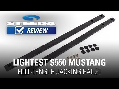 Steeda S550 Mustang Full-Length, Ultra-Lite, Low-Profile Jacking Rails | Overview