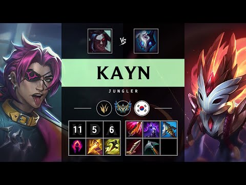 Kayn Jungle vs Kindred - KR Challenger Patch 25.07