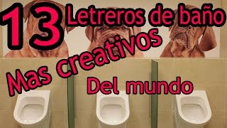 13 LETREROS DE BAÑO MAS CREATIVOS DEL MUNDO - FabrizioPoke