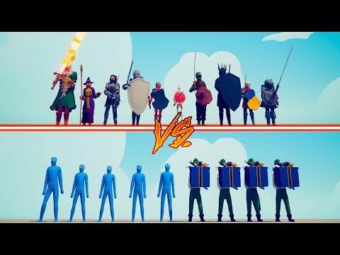 DARK SOULS TEAM vs RANDOM + PRESENT ELF TEAM - Totally Accurate Battle Simulator | TABS