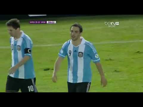 Segundo gol de Higuaín vs Venezuela (Eliminatorias Mundial 2014)