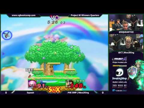 S@X 9/9/14 - Squeak (Meta Knight) vs Mew2King (Mario) - Project M Winners Quarters - Smash PM