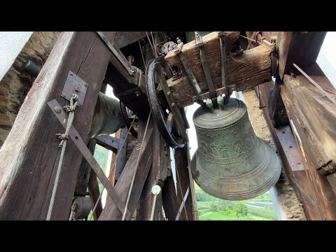 Ringing of bells in Lovero for the first Sunday celebration