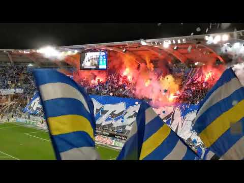 Ultras IFK Göteborg tifo and pyro - Malmö FF