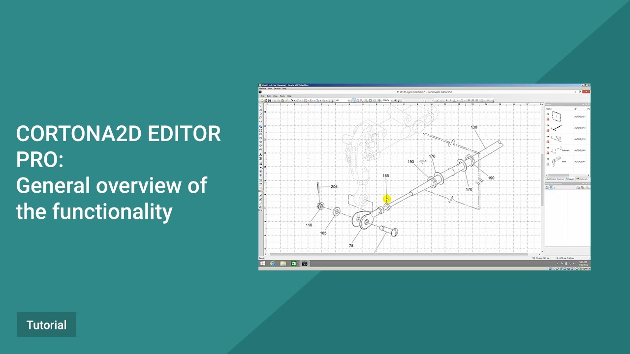 Cortona2D Editor Pro Tutorial. General overview of the functionality.