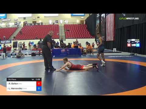 2018 Marine Corps US Open/UWW Junior Greco Roman 63 7th Place - Reese Dalton (NMU-) Vs. Luis Herna