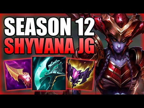 HOW TO PLAY SHYVANA JUNGLE & CARRY IN SEASON 12! - Best Build/Runes S+ Guide - League of Legends