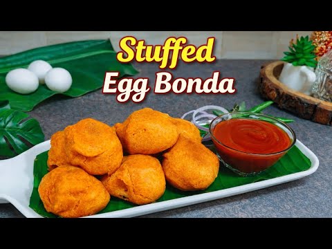 Stuffed Egg Bonda | Egg Bajji | Egg Pakora #SnacksTime #Trending #EveningSnacks #IftarRecipe 