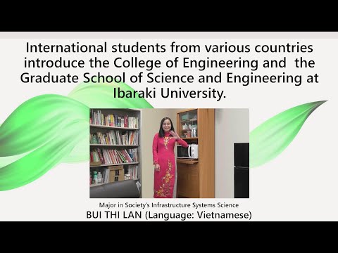機械システム工学科 International student introduces life and study at Hitachi campus, Ibaraki Univ. in Vietnamese