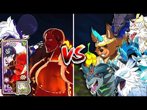 NEW MERLIN & ESCANOR VS *ALL* DEMONIC BEAST IN GAME!! OMG THEY ARE AMAZING!! [7DS: Grand Cross]