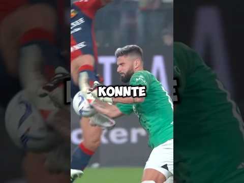 Wenn ein Feldspieler ins Tor muss… #fußball #rotekarte