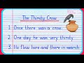 Thirsty Crow Story In English Writing Thirsty Crow Story 10 Lines Thirsty Crow Story Writing