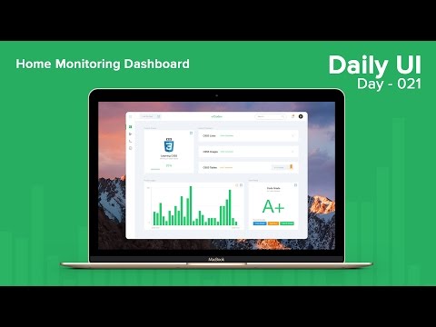 Daily UI - Day 021 - Home Monitoring Dashboard