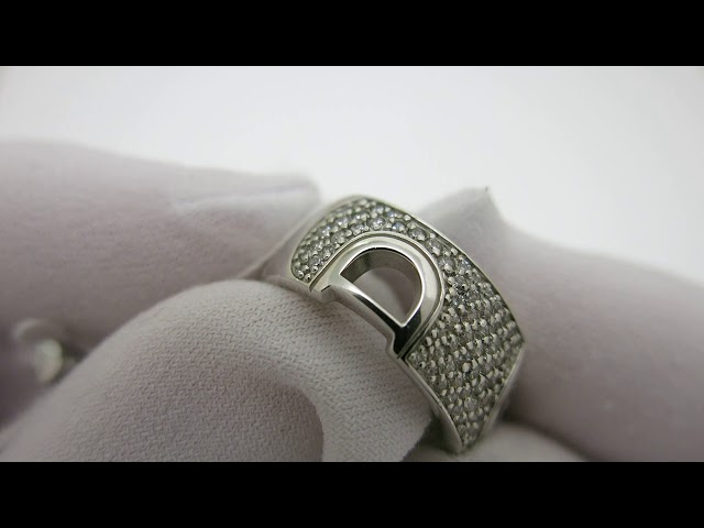 Срібна каблучка "Damiani" кжх51 Відео огляд