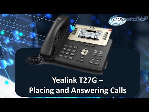 T27G Placing and Answering Calls