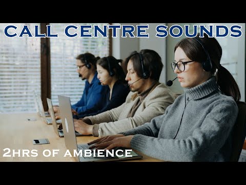 Busy call centre sounds ambience for remote work and study (2hrs)