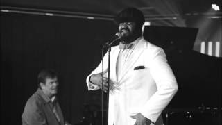 gregory porter= painted on canvas