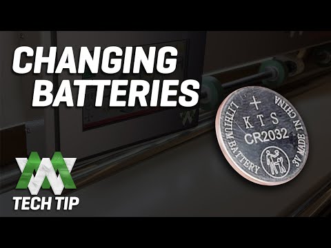 Cómo cambiar la batería de HMI y PLC