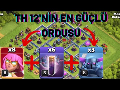 BB 12 EFSANE SÜPER OKÇU-YARASA-PEKKA ORDUSU - Clash Of Clans
