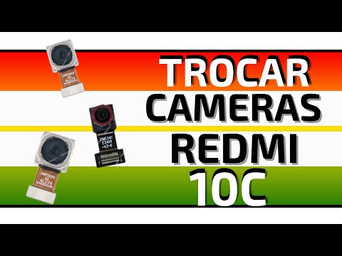 [ Xiaomi Redmi 10C 22033QAG ] Como Trocar Camera Frontal Traseiras How to Change Front Rear Camera