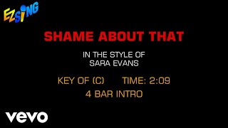 Sara Evans - Shame About That (Karaoke)