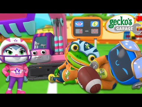 Teamwork Touchdown! Football Special 🏈 | Gecko's Garage | Trucks For Children | Cartoons For Kids