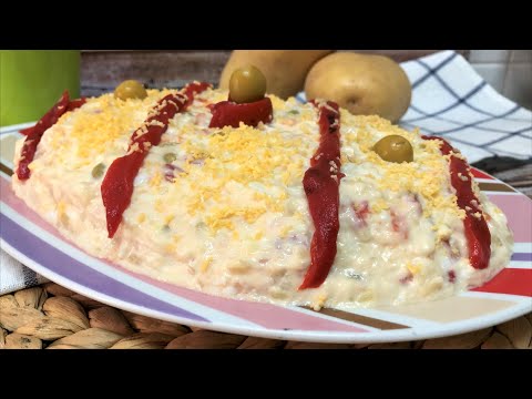 ENSALADILLA RUSA, LA MAS FACIL Y RICA. IDEAL PARA LLEVAR A LA PLAYA O EL CAMPO