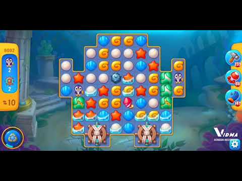 Fishdom. 9092 level no boosters and diamonds. 19 moves