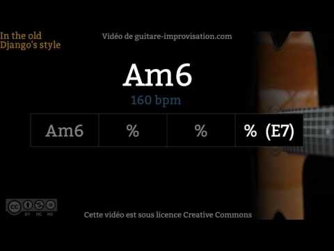 Am6 (160 bpm) : Gypsy jazz Backing track / Jazz manouche