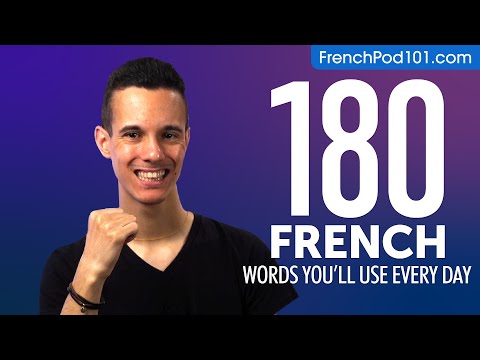 180 French Words You'll Use Every Day - Basic Vocabulary #58