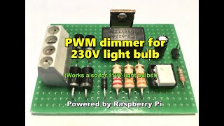 Raspberry Pi - Smooth dimmer for light bulb (110V / 230V AC)