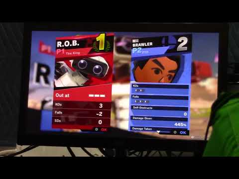 X-Raven (ROB) vs. FireThePyro (Mii Brawler) - Losers Round 2 - Games Unlimited 3