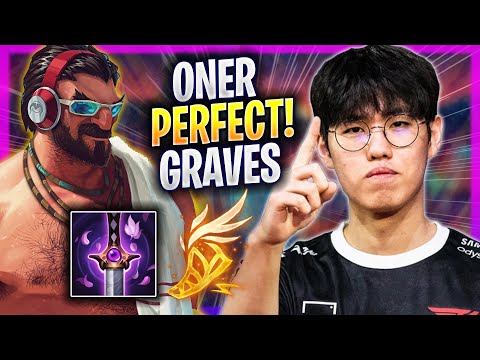 ONER PERFECT GAME WITH GRAVES! - T1 Oner Plays Graves JUNGLE vs Xin Zhao! | Season 2024