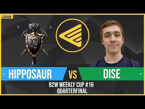 WC3 - B2W Weekly Cup #16 - Quarterfinal: [HU] Hipposaur vs. Dise [NE]