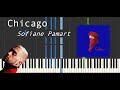 Chicago (album version) - Sofiane Pamart (Synthesia Tutorial | Piano sheet)