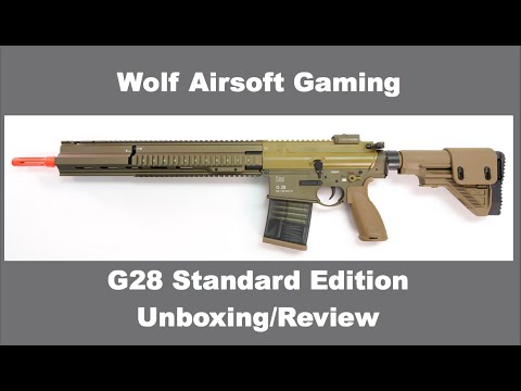 HK G28 Unboxing and Review Standard Edition Airsoft Gun (VFC, EF)