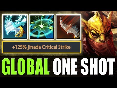 Global One Shot Tidebringer with +125% Jinada Critical Strike | Dota 2 Ability Draft