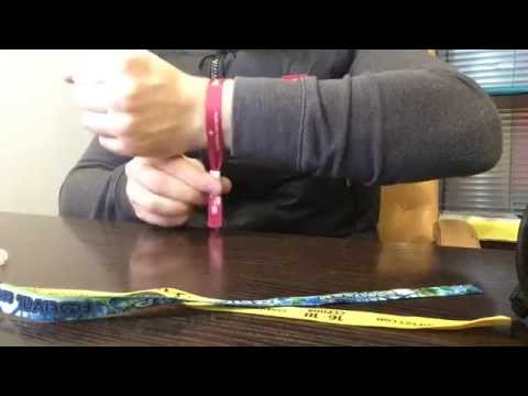Printed custom fabric wristbands
