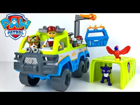 PAW PATROL TERRAIN FAHRZEUG DSCHUNGEL RETTUNGS SET MIT CHASE & PENGUINS BEIM NORDPOL