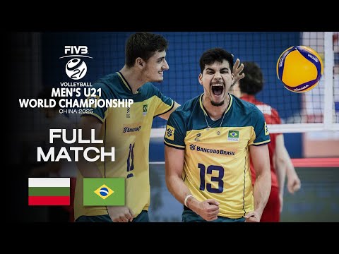Bulgaria vs. Brazil - Pool C | Men's U21 World Champs 2025 - Full Match