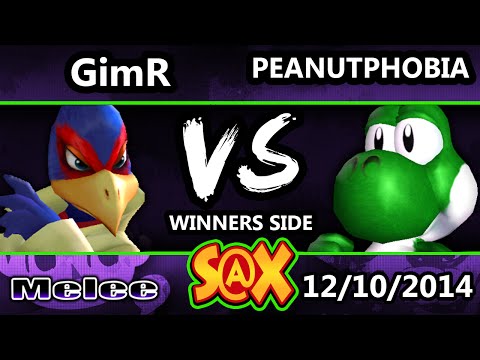 S@X - VGBC | GimR (Falco) Vs. Peanutphobia (Yoshi) SSBM Winners Side - Melee
