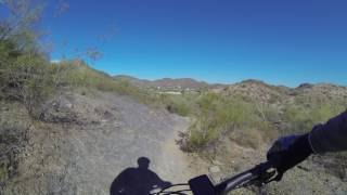 Long downhill blast heading west to Cave Creek Rd...gotta lay off those brakes!
