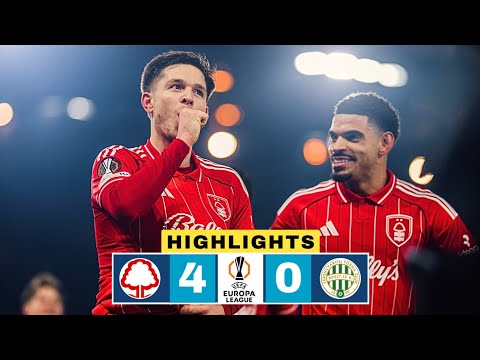 Nottingham Forest vs Ferencváros 4-0 Highlights | Igor Jesus Goals | Europa League 2025-26 | McAtee