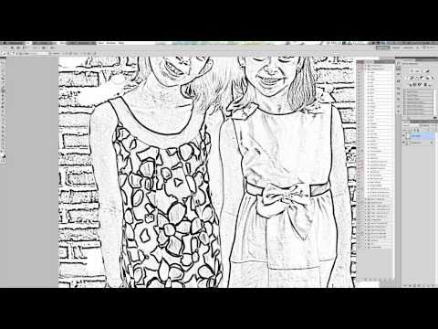 【How to】 Turn A Photo Into A Coloring Page In Photoshop Elements