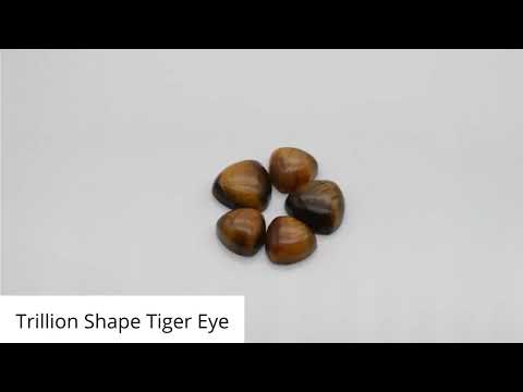 Natural tiger eye chiti loose gemstone oval shape cabochon 5...